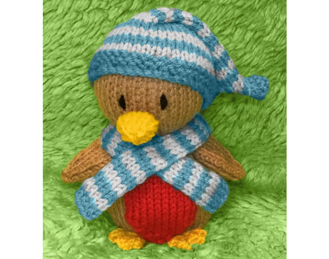KNITTING PATTERN - Robbie Robin Chocolate Orange Cover / 14 Cms ...