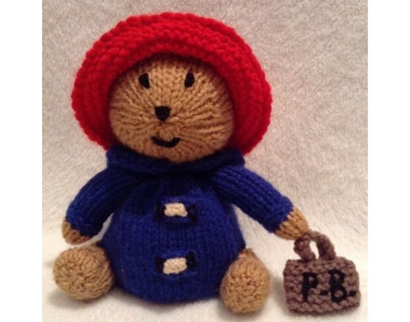 KNITTING PATTERN Paddington Bear Inspired Choc Orange Cover / 15 Cms