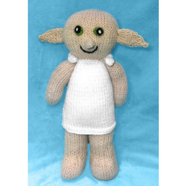 KNITTING PATTERN - House Elf 31 cms soft toy doll