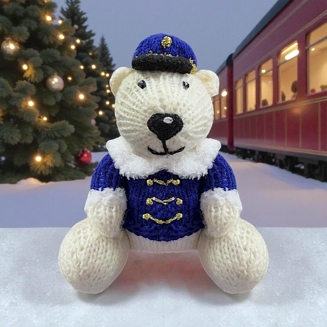 KNITTING PATTERN - Christmas Polar Bear Express Choc Orange Cover ...