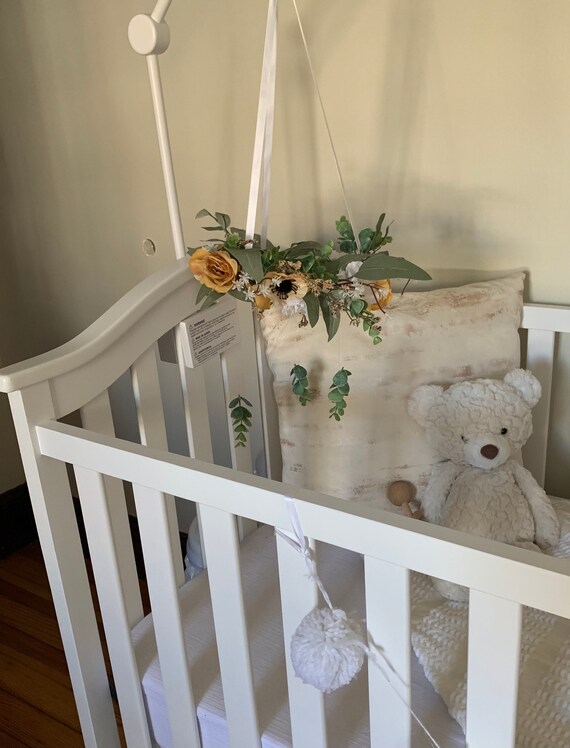 Beautiful Flower Crib Mobile Nursery Mobile Baby Shower Etsy