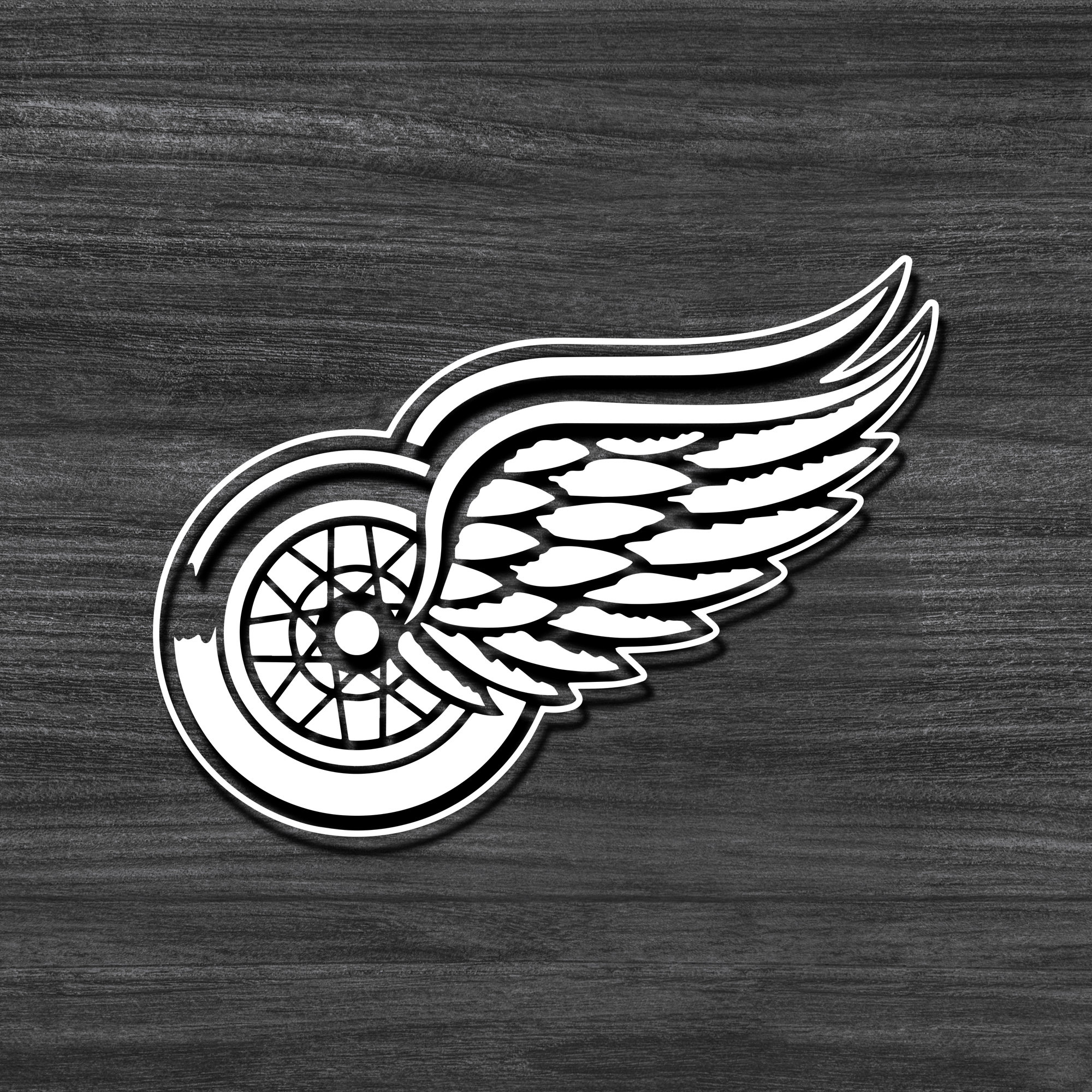 Detroit Red Wings Mascot with Jersey Precision Cut Decal / Sticker