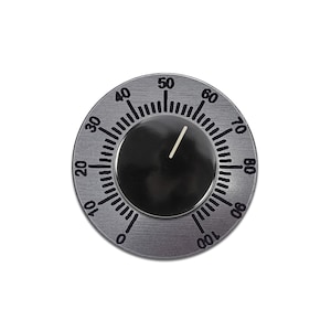 Silver 0-100 Numbered Knob Backing Plate for Vehicle Dashboards