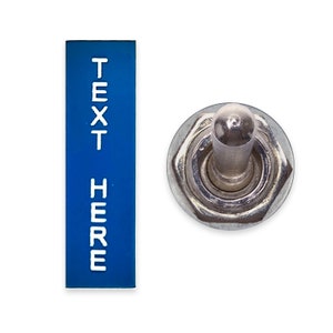 Zelfklevende schakeltag in blauw - Dashboardlabels