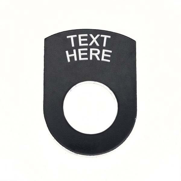 Black Toggle Switch Guard Name Plates for Dashboards & Switches