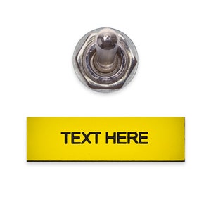 Yellow Vehicle Switch Labels - Effortless Sorting- Quick Organization - Easy Identification Self Adhesive 3m Backing.
