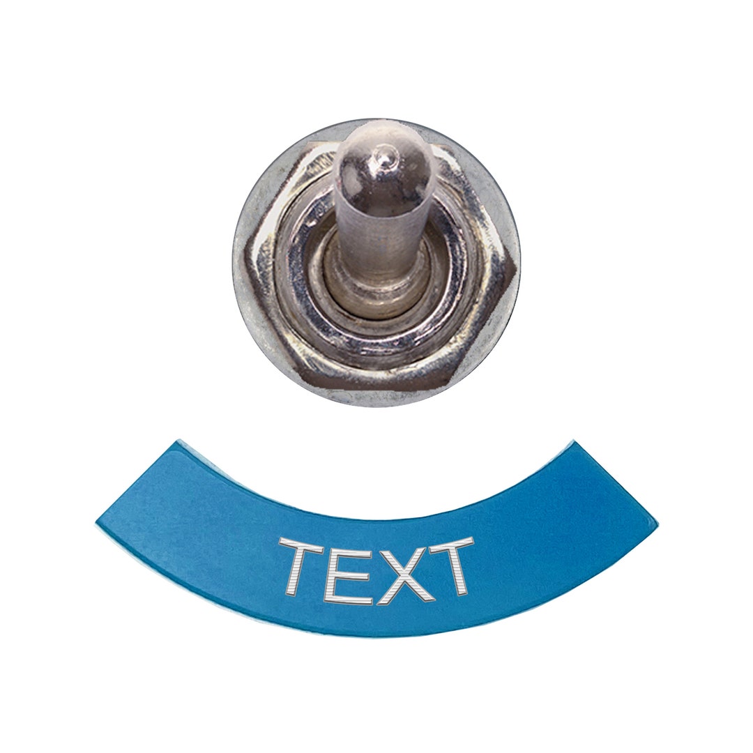 Blue 3d Switch Name Plates, Self Adhesive Backed for Dashboards ...