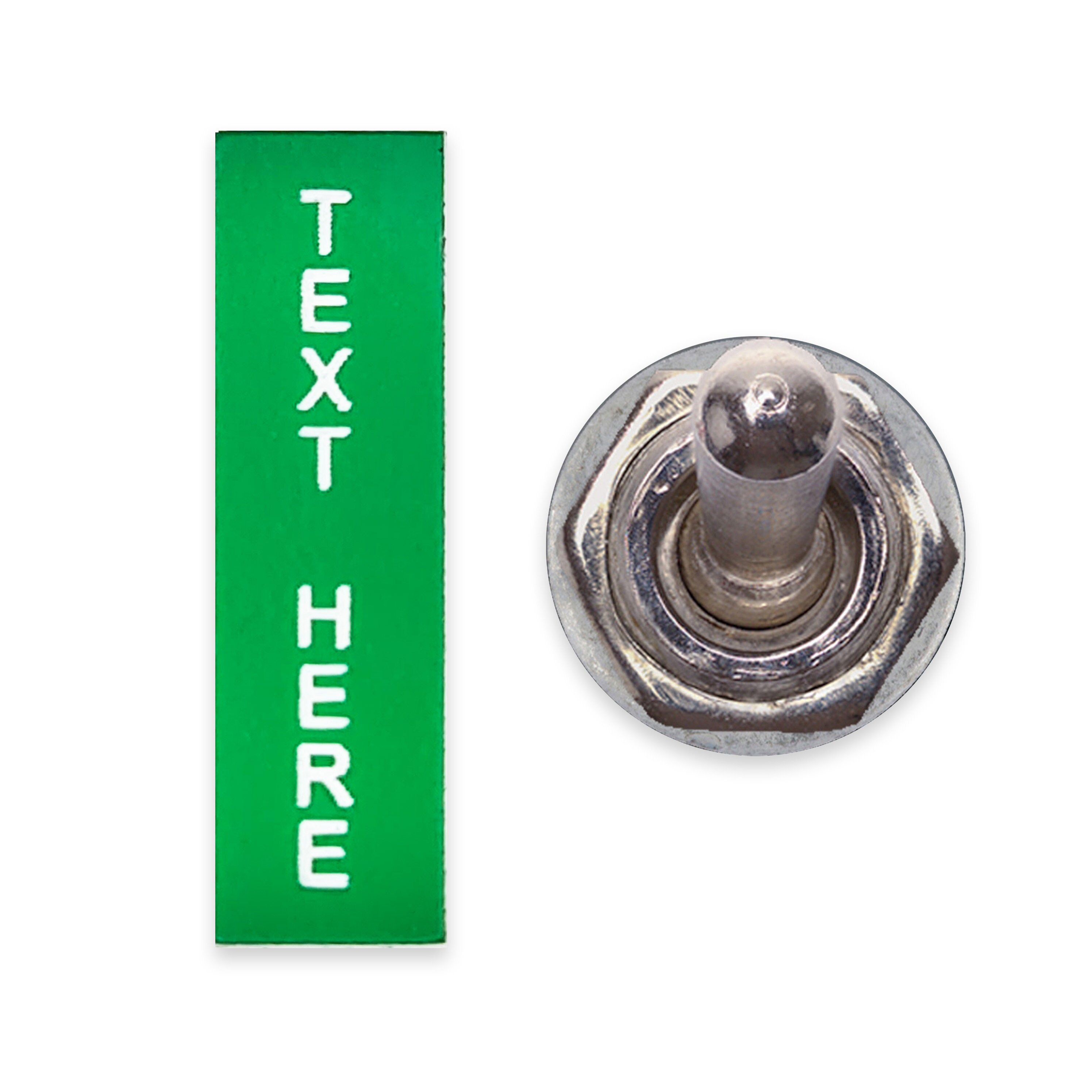 Green Tall Self-Adhesive Vehicle Switch Tag - Quick Sorting