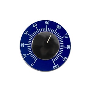 Blauwe 0-100 genummerde knop backing plate voor voertuig dashboards
