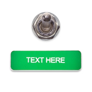 Green Vehicle Switch Labels - Easy Identification Self Adhesive 3m Backing