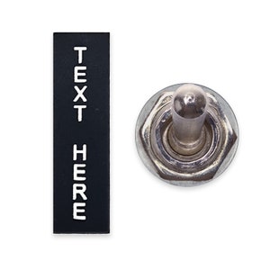 Black Self-Adhesive Vehicle Switch Tag - Easy Identification