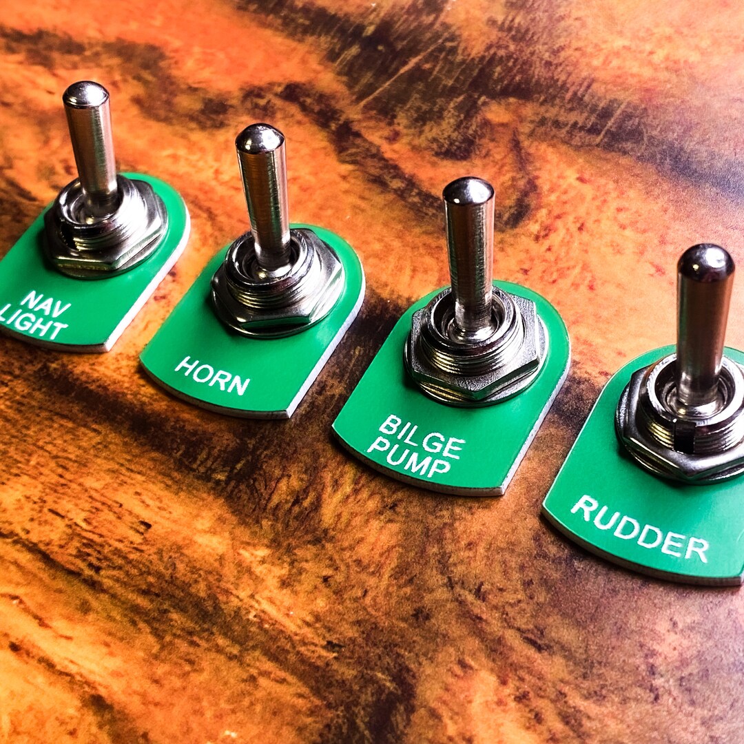 Green Toggle Switch Panel Plate for Marine Vessels Dust and Etsy