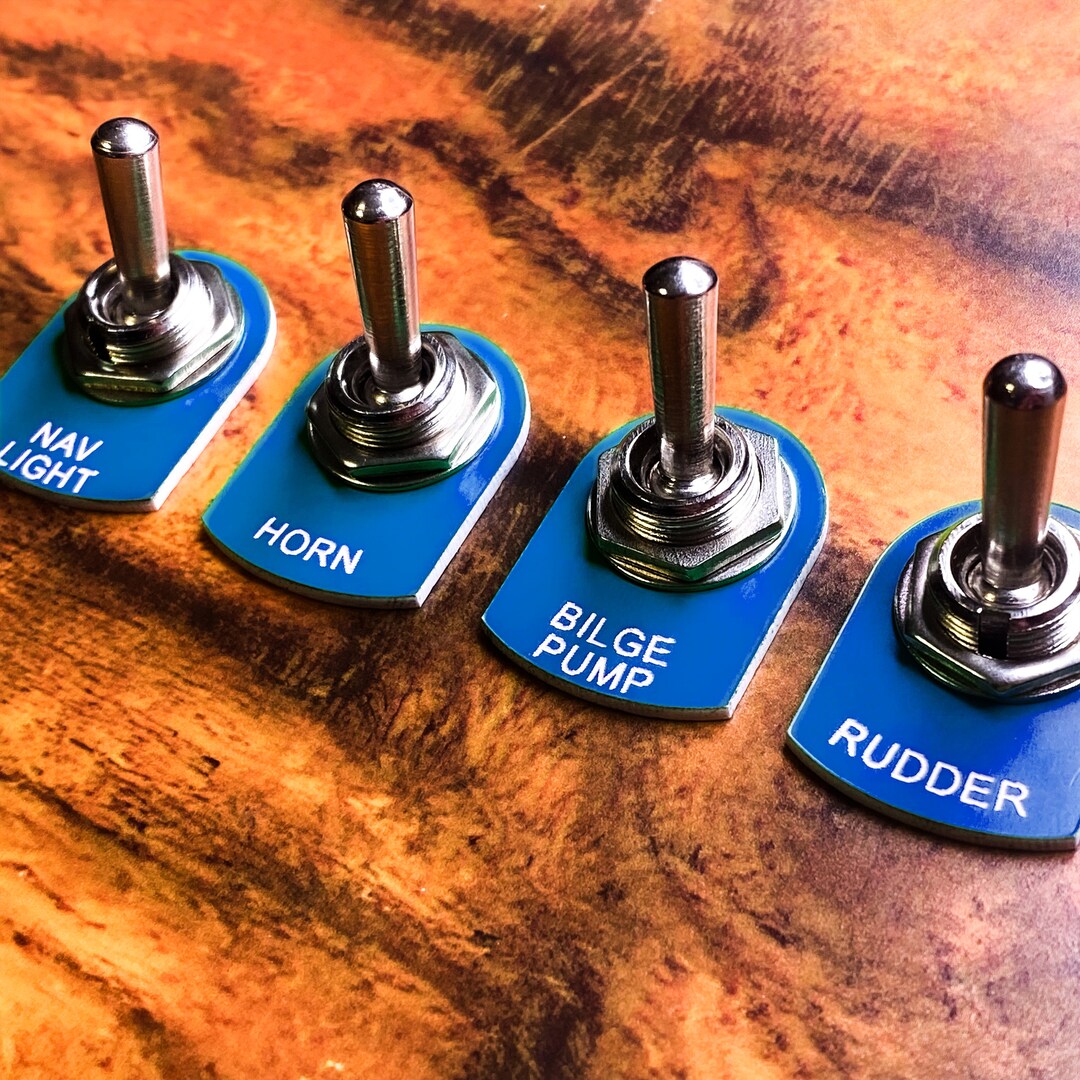 Blue Marine Toggle Switch Plate for Boat Electronics Dust and Etsy