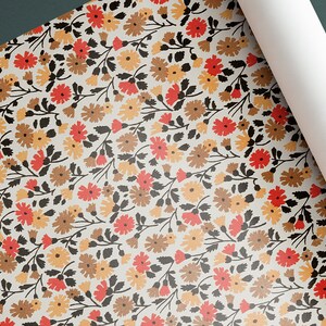 Floral Pattern Vintage Art Wrapping Paper