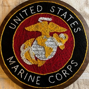 Marine String Art, USMC logo