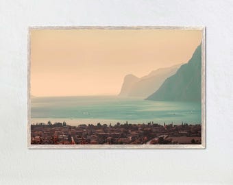 Riva del Garda Printable Wall Art, Lake Garda Photography Digital Download, Lago di Garda Fine Art, Lake Garda sunset Italy Wall art decor