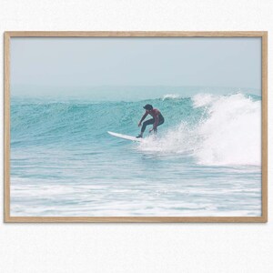 Surf Atlantik druckbare Fine Art Fotografie, Wassersport Abenteuer Küstenlandschaft Digitaler Download Druck Surfende Welle Wohnkultur Poster