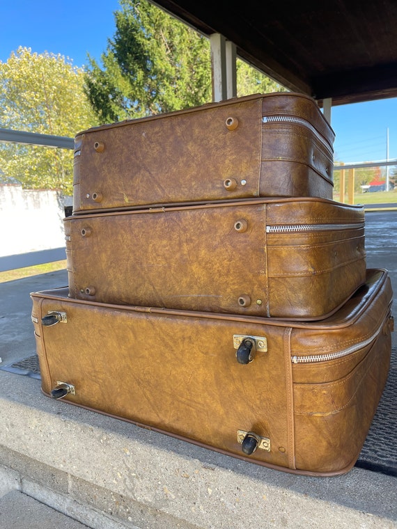 American Tourister Vintage Set of 3 Travel Luggag… - image 7