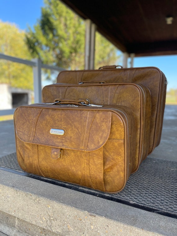 American Tourister Vintage Set of 3 Travel Luggag… - image 2