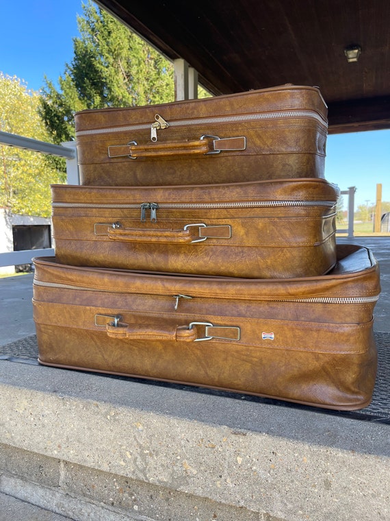 American Tourister Vintage Set of 3 Travel Luggag… - image 8
