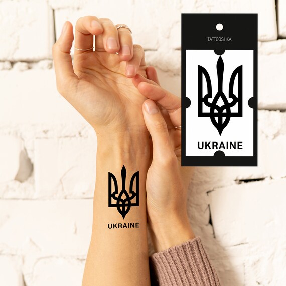 Tattoo Ukrainian Flag Stock Photos  Free  RoyaltyFree Stock Photos from  Dreamstime