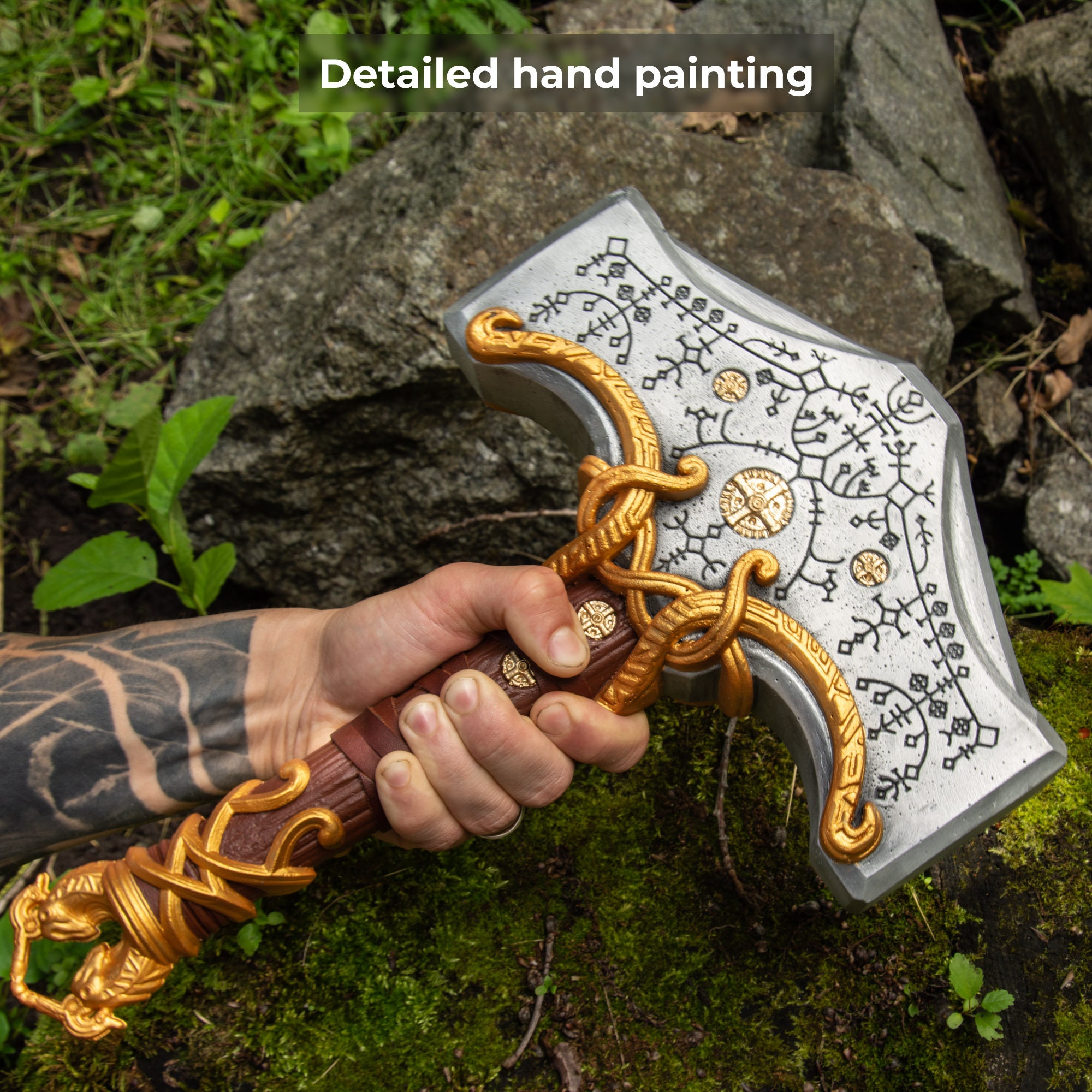 Mjolnir From God of War Ragnarok High Details : r/cults3d