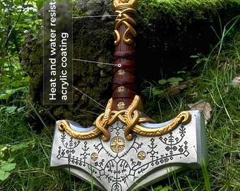 Hand forged Mjolnir, Handmade Mjolnir replica, Thor hammer gift, Mjolnir metal, Power hammer, Viking hammer, Scandinavian mythology