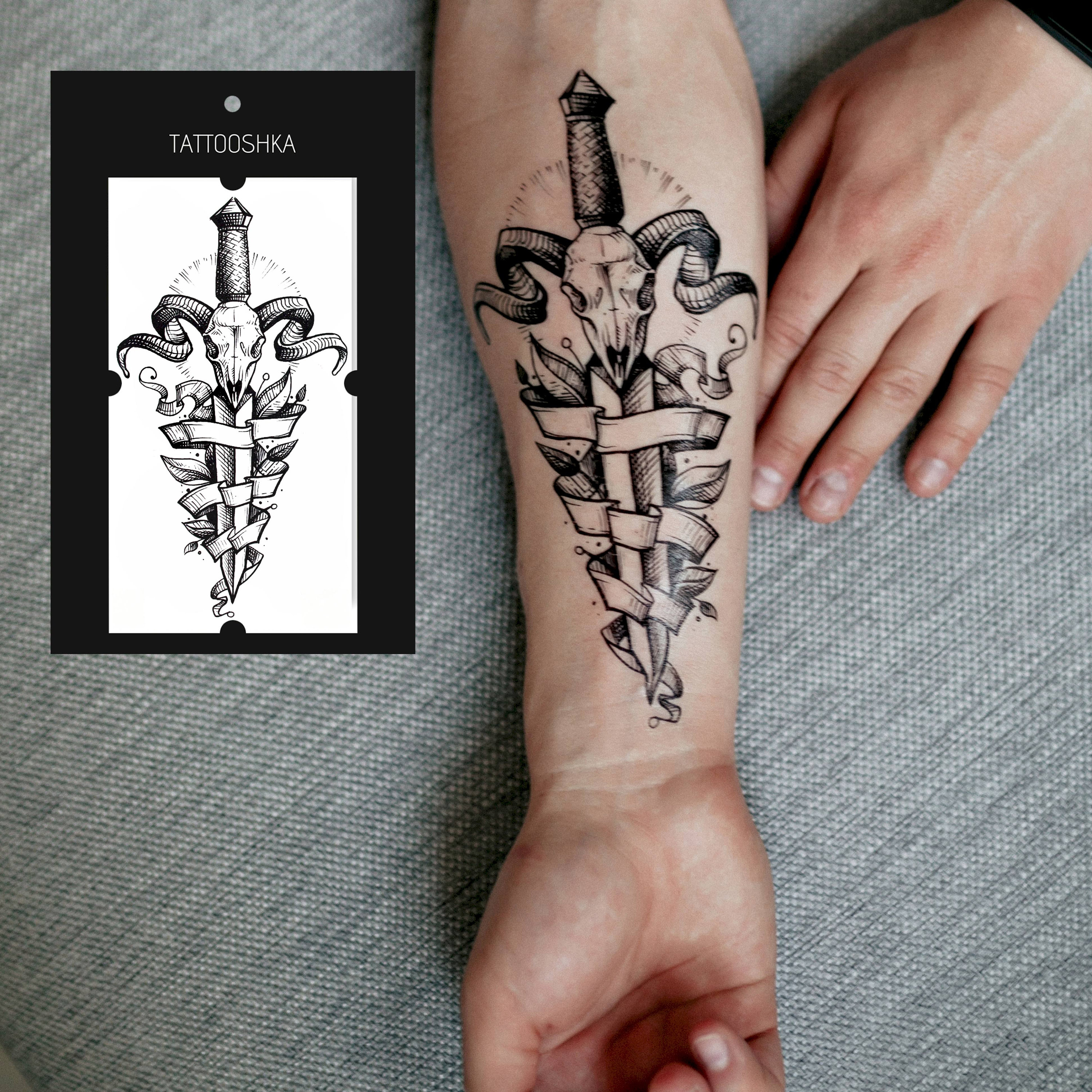 Temporary Tattoo Gothic Knife Wrist Tattoo Temporary Modern - Etsy Temporary Tattoo Gothic Knife Wrist Tattoo Temporary Modern - Etsy