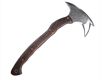 Tomahawk nativo americano, Tomahawk hecho a mano, Hacha india, Hacha de combate, Tomahawk personalizado, Hacha de batalla forjada, Trofeo de hacha arrojadiza