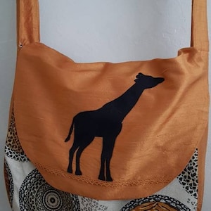 giraffe bag carrying shamanic drum 45 cm