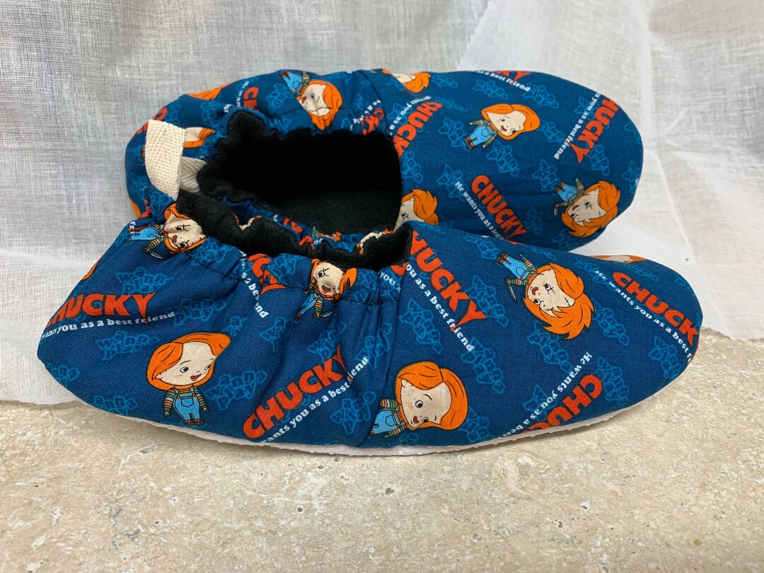 Chucky Slippers Halloween Horror Movie Soft Sole Slipper Socks Etsy