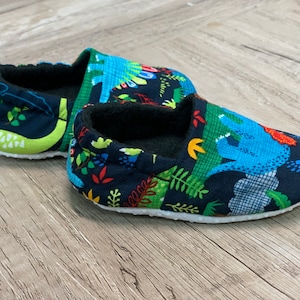Dinosaur Print Slippers Soft Sole Slipper Socks