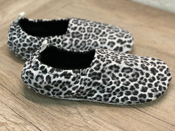 Leopard Print Slippers Soft Sole Slipper Socks