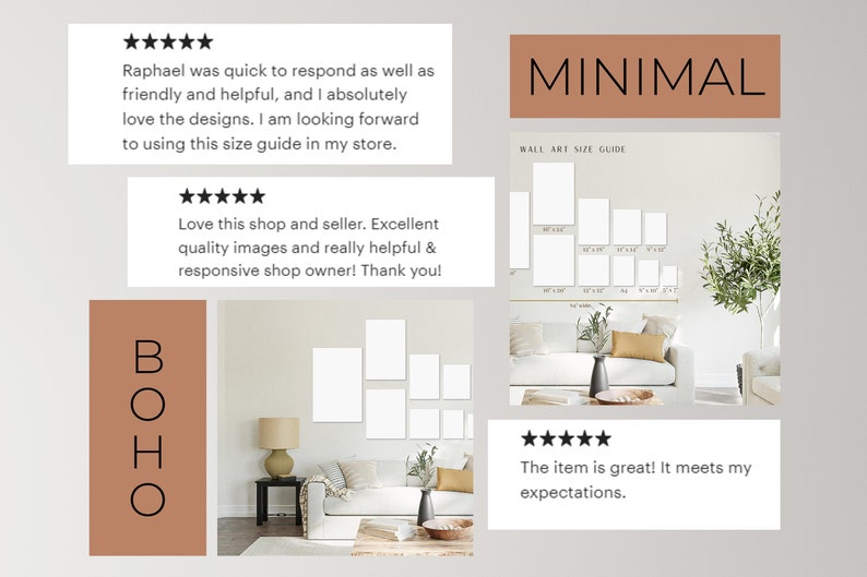 Two Set Canvas Size Guide JPG PDF Canva Wall Art Size Etsy UK