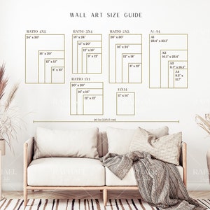 Wall Art Size Guide Frame Size Guide Print Size Guide - Etsy
