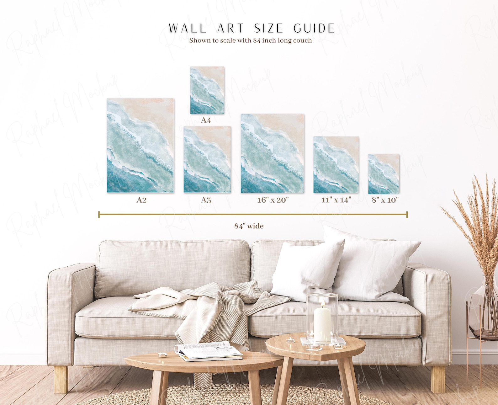 Wall Art Size Guide, Frame Size Guide, Print Size Guide, Poster Size
