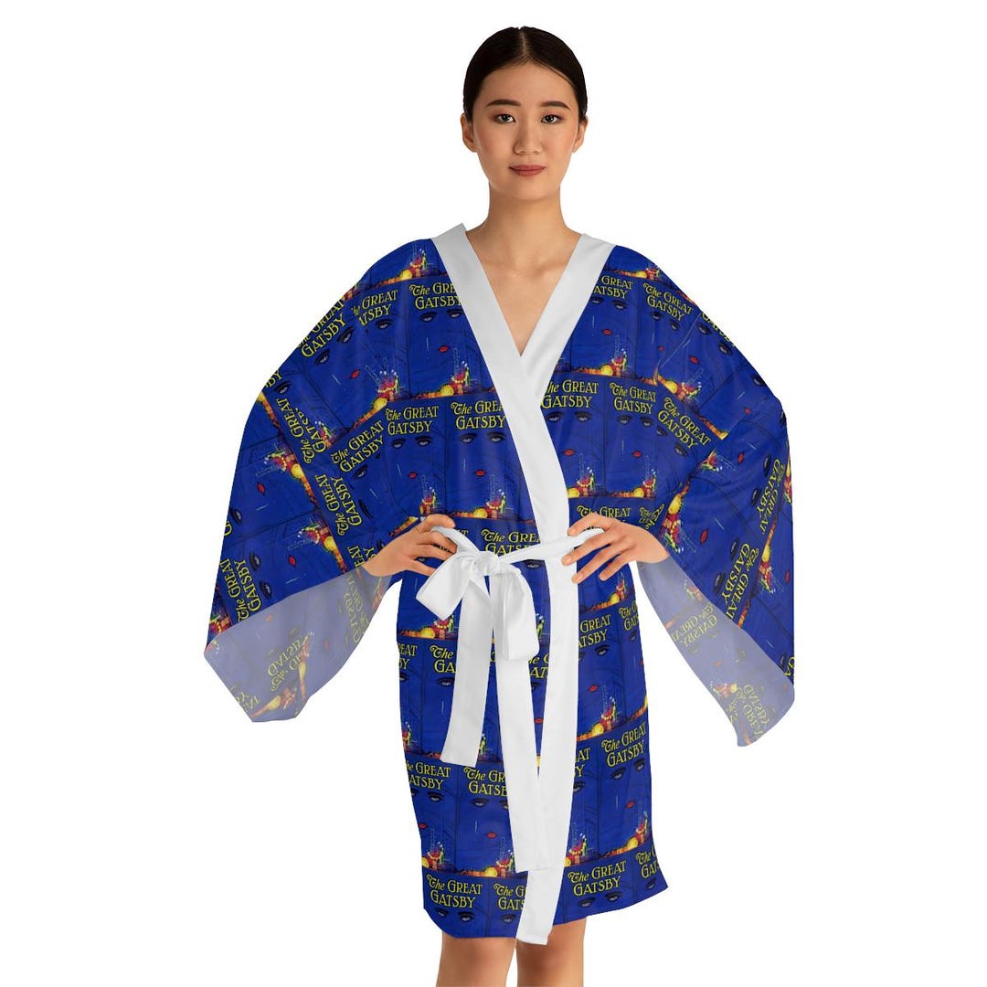 Bell Ringing Robe Gatsby Kimono Robe - Polyester Loungewear With Bell Sleeves - Etsy
