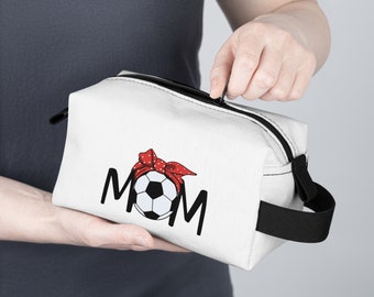 Personalized Soccer Mom Toiletry Bag, travel bag, make up bag, accessory bag