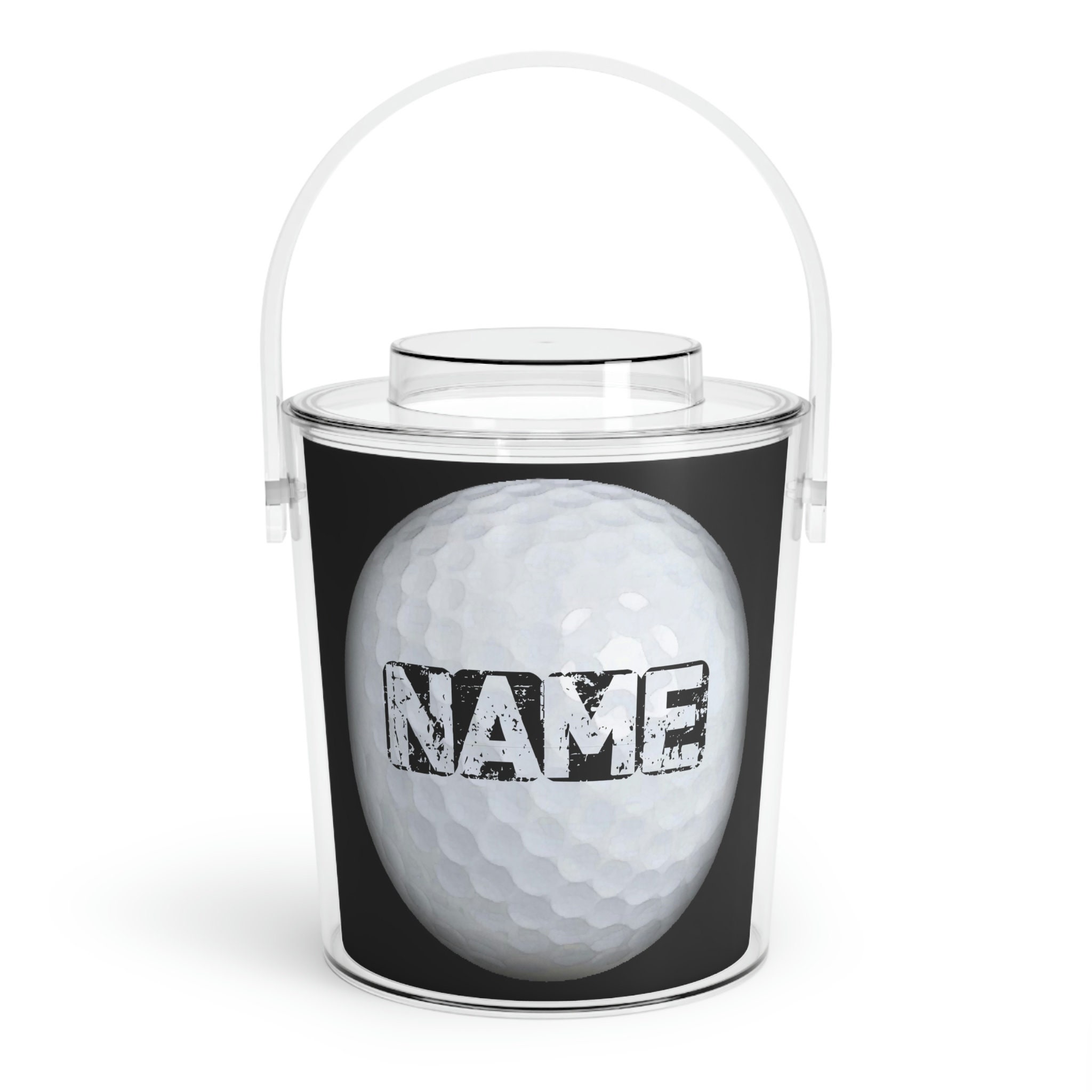 Golf Ball Ceramic Ice Bucket