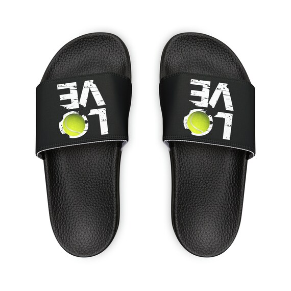 Tennis Youth PU Slide Sandals Flip Flops Summer Shoes House