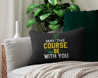 Disc Golf Pillow Lumbar Pillow - custom throw pillow - custom couch pillow - custom lumbar pillow - home decor - home gift, gifts