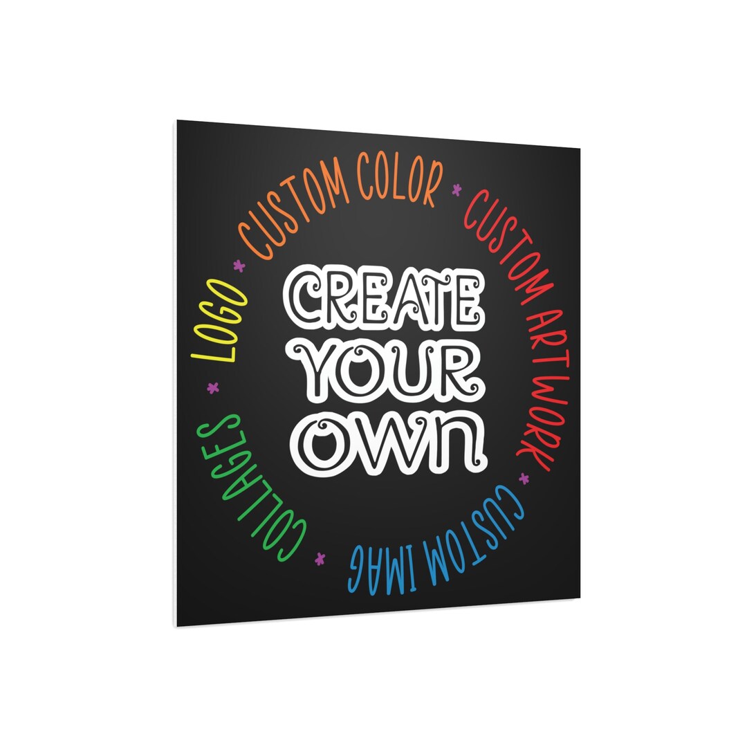 CREATE YOUR OWN Foam Board, Square, Sign, Foam Sign, Poster Board, Wall