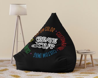 CREATE YOUR OWN Bean Bag Chair Cover, home gifts, custom bean bag chair, home decor, gifts