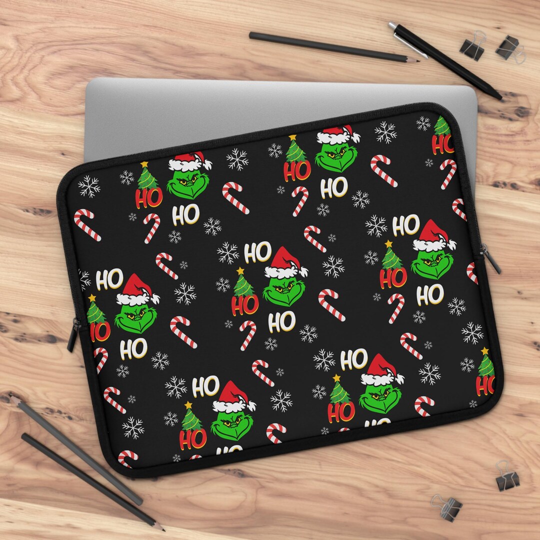 Grinch Laptop Case | Merry Grinchmas Laptop Sleeve | Fun Computer Cover ...