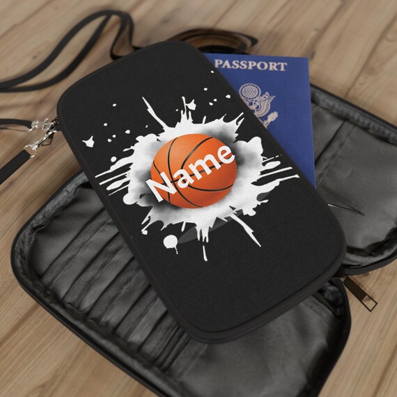 Portafoglio per passaporto da basket, organizer da viaggio