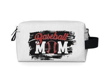 Baseball Mom Toiletry Bag, travel bag, make up bag, accessory bag