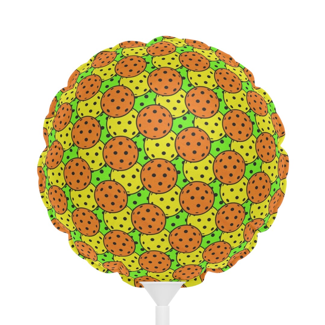 Pickleball Balloons round and Heartshaped, 6, Balloon, Birthday Balloon, Party Balloon, Happy