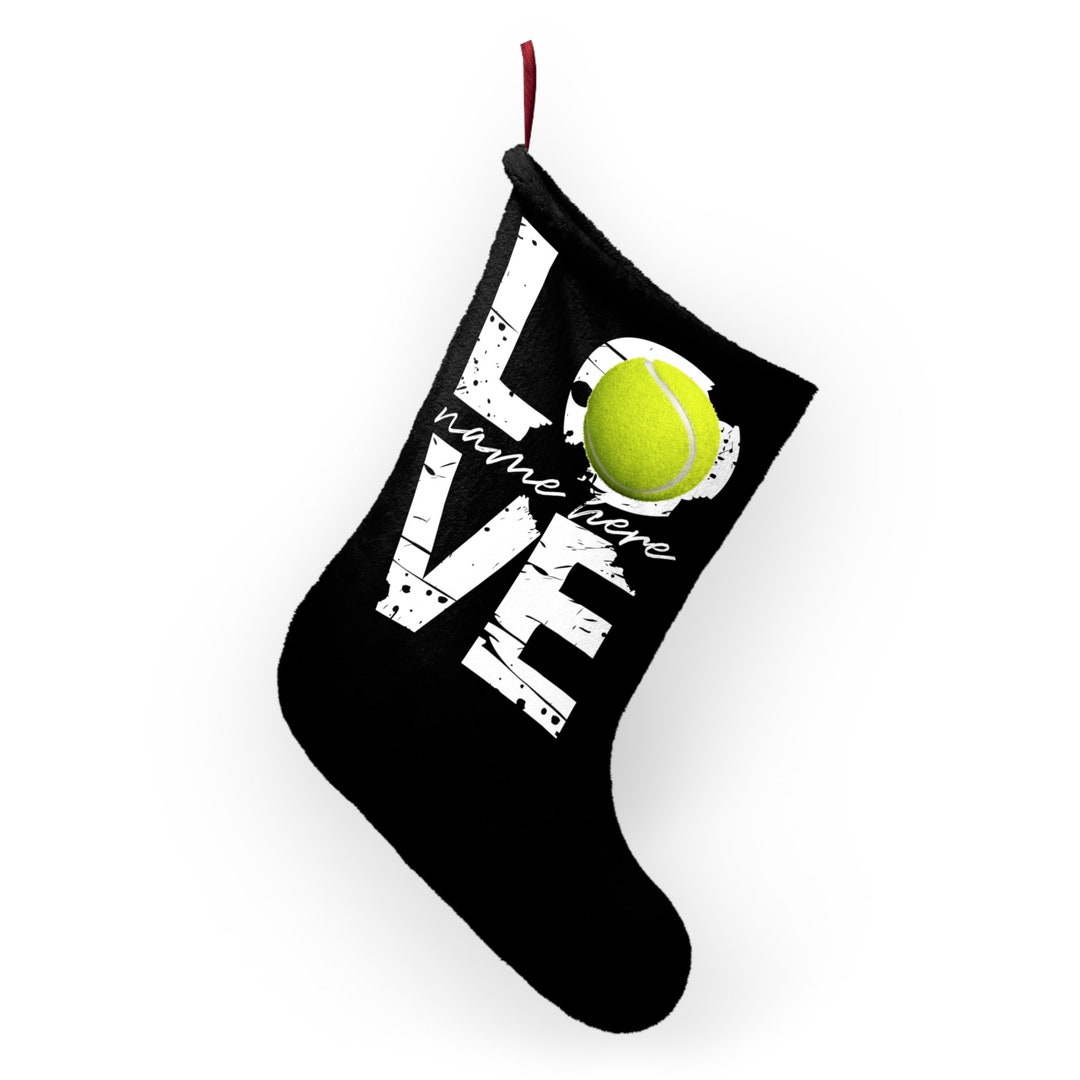 Personalized Tennis Christmas Stockings Holiday Stocking Etsy