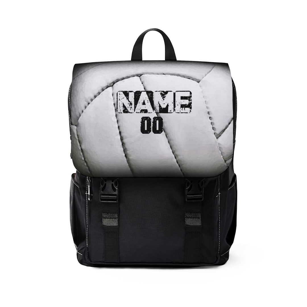 Personalized Volleyball Backpack Unisex Casual Shoulder Etsy