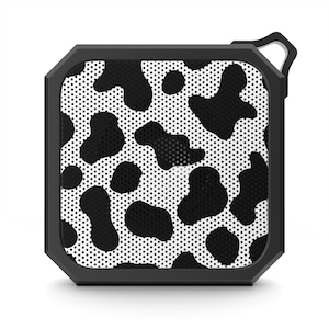 Altavoz Bluetooth para exteriores Cow Print Blackwater, altavoz personalizado, altavoz, regalo personalizado, regalo